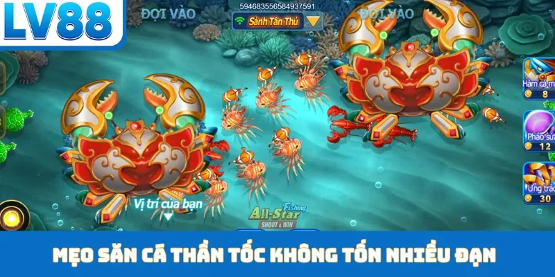 Mẹo săn cá thần tốc không tốn nhiều đạn
