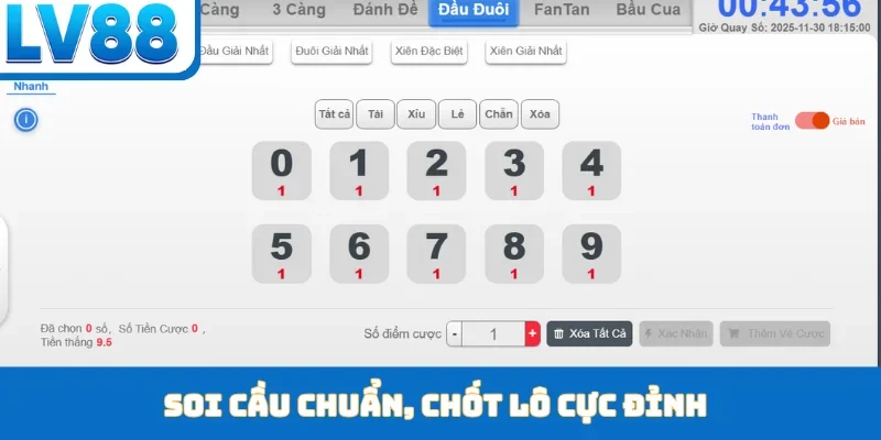 Soi cầu chuẩn, chốt lô cực đỉnh