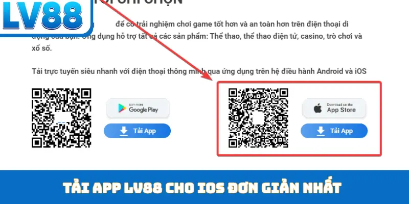 Tải app LV88 cho iOS đơn giản nhất