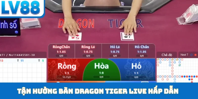 Tận hưởng bàn dragon tiger live hấp dẫn